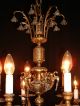 Vintage French Shabby Bronze Chic Chandelier With Cherubs Chandeliers, Fixtures, Sconces photo 7