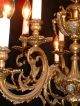 Vintage French Shabby Bronze Chic Chandelier With Cherubs Chandeliers, Fixtures, Sconces photo 8