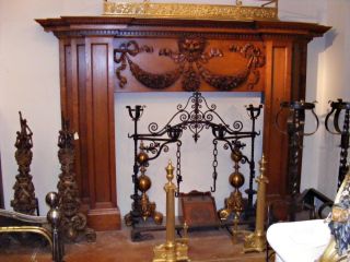 Oak English Regency Style Wood Mantel photo