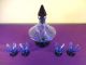 Vtg 1930s/40s Art Deco Barware Liquor/spirits Bar Decanter Bottle & Glasses Set Art Deco photo 1
