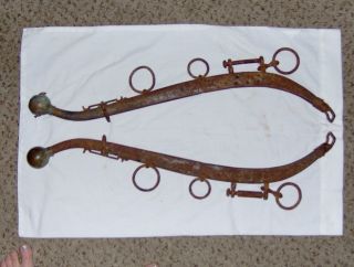 Antique Metal Horse Yoke Patina photo
