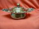 Antique Sterling Silver Woodside American Sugar Bowl W Lid Repousse ' Floral 1900 Creamers & Sugar Bowls photo 1