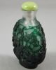 Chinese Peking Cutback Overlay Glass Snuff Bottle Trees Monkeys Snuff Bottles photo 1