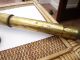 Large 29 Inch Old Vintage Antique Brass Telescope 3 Draw Other photo 6