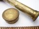 Large 29 Inch Old Vintage Antique Brass Telescope 3 Draw Other photo 8