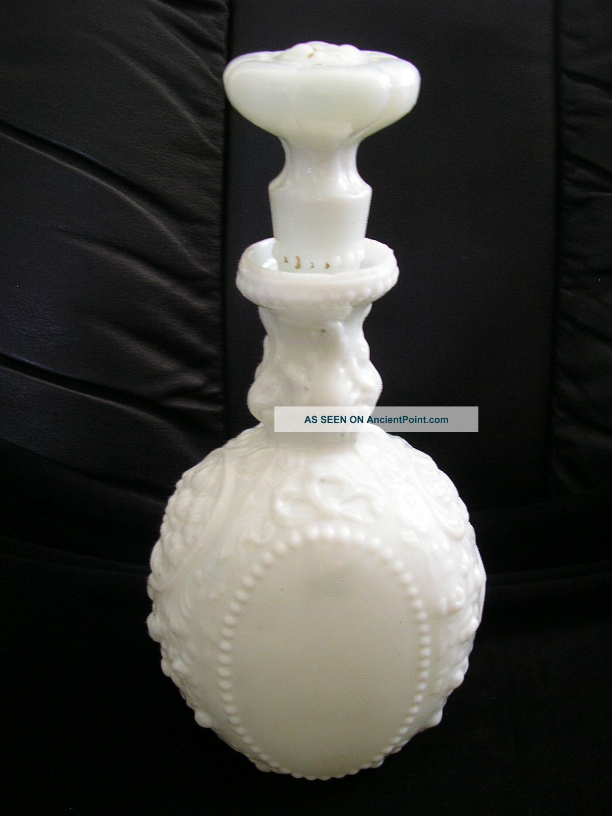 Lovely Victorian Milk Glass Barber ' S Bottle Decanter Great Shape Decantur Decanters photo