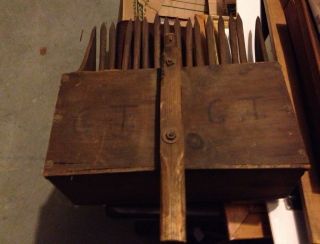 Vintage Wooden Cranberry Scoop photo