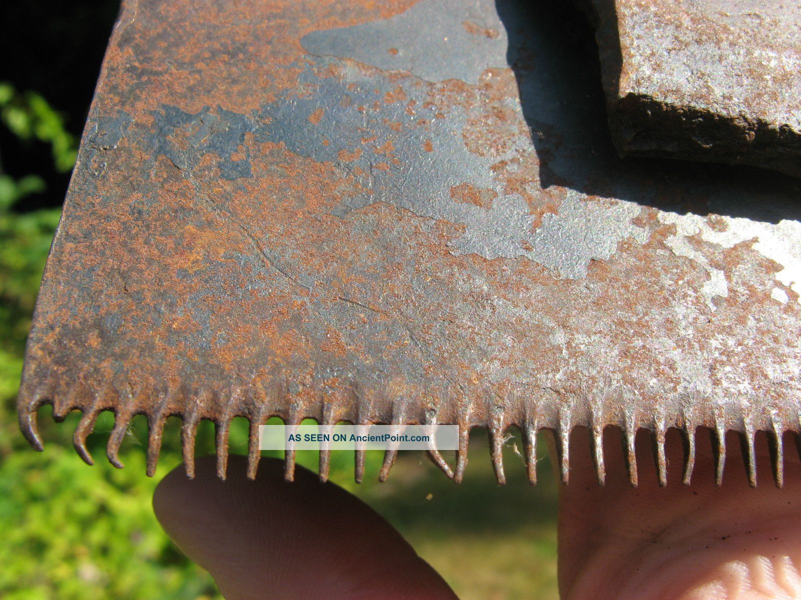 Antique & Very Primitive Wool Comb Carding Fiber Art Rusty & Hand Made Aafa Primitives photo