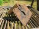 Antique & Very Primitive Wool Comb Carding Fiber Art Rusty & Hand Made Aafa Primitives photo 3