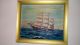 Bruce Ritchie 1940 4 Masted Ship Oil Painting Great Detail Model Ships photo 2