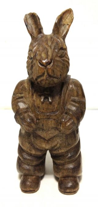 Handcarved Wood Rabbit Paper Mache Mold/sculpture photo