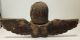 Carved Wood Cherub With Long Wings Paper Mache Mold Primitives photo 3