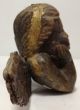 Carved Wood Cherub With Long Wings Paper Mache Mold Primitives photo 4