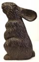Carved Wood Rabbit Paper Mache Mold Primitives photo 1