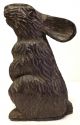 Carved Wood Rabbit Paper Mache Mold Primitives photo 2