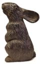 Carved Wood Rabbit Paper Mache Mold Primitives photo 5