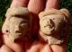Head Figures,  Pair.  Chupicuaro Pre - Columbian,  Western Mexico Latin American photo 11
