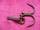 Antique Authentic Islamic Ottoman Empire Hand Forged Iron Meat Grappling Hook Primitives photo 4