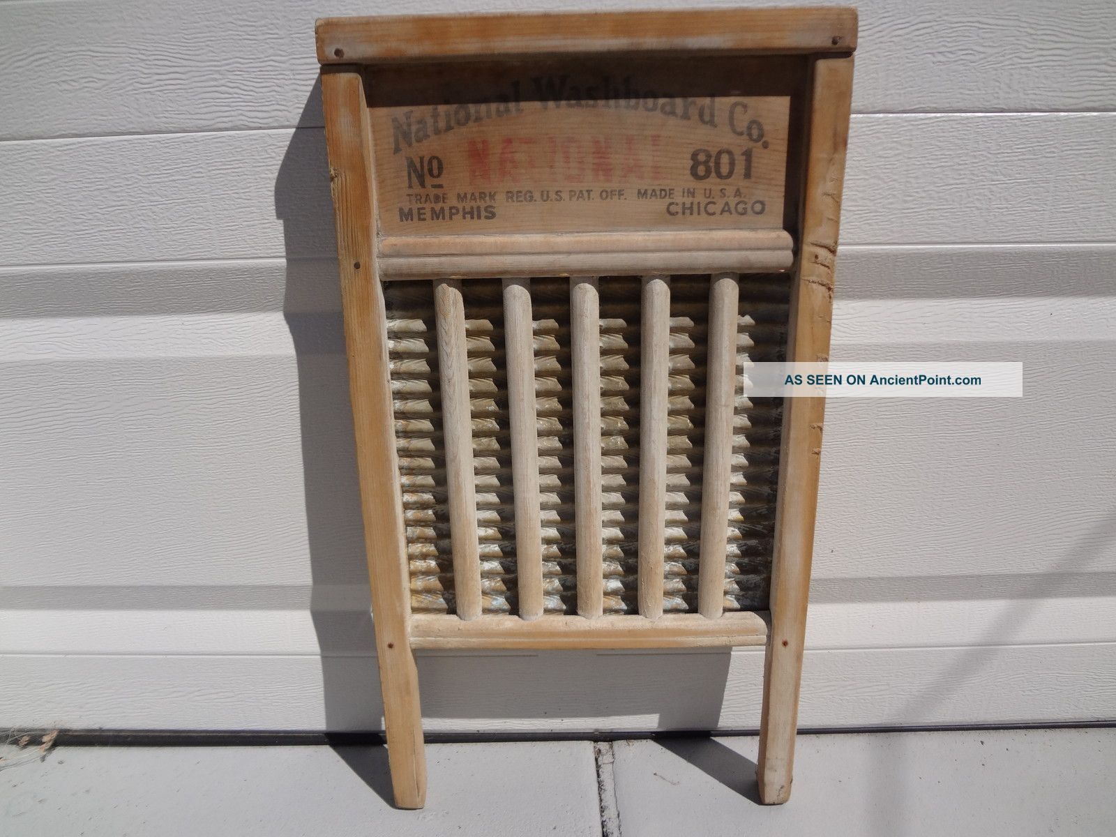 National Washboard Co.  No.  801 The Brass King Top Notch Memphis/chicago Primitives photo
