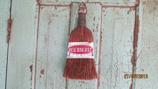 Antique Vintage Old Stock General Store Wisk Broom In Paper photo