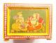 Old Vintage Hand Crafted & Fine Carved Wooden King & Queen Painted Jewelry Box India photo 7