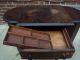 Antique Sewing Cabinet In Oak Wood. 1900-1950 photo 1