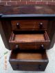 Antique Sewing Cabinet In Oak Wood. 1900-1950 photo 2
