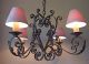 Very Fine 19th Century Paris Chic French Forged Iron 4 Branch Chandelier Chandeliers, Fixtures, Sconces photo 1