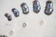 Antique Japanese Framed Quality Cultured Pearl Specimens In Case Blue To Cream Other photo 6