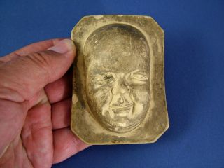 A 19th Ceramic Face Mask,  Or Death Plaque?,  By A.  N.  Myers & Co.  - No.  13. photo
