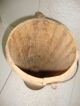 1900s Old Rare Vintage Handmade Wooden Carved Umbrella Keeping Bucket India photo 6