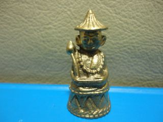 Holy Buddha Khmer Wealth Rich Luck Charm Thai Amulet photo