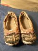 Old Chinese Bound Shoes Silk W/embroidered Flowers Robes & Textiles photo 2