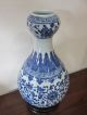Chinese Large Blue And White Porcelain Vase Marvelous Floral Design Vases photo 7