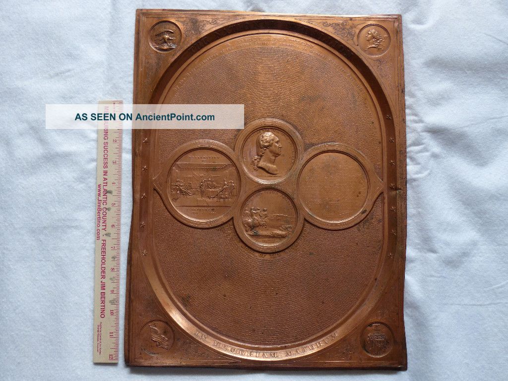 National Medallion - Decorative Historic Plaque Metalware photo