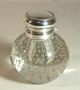 Antique Pairpoint Art Glass Controlled Bubble Crystal Inkwell Sterling Mauser Other photo 1