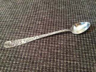 S Kirk + Son Stieff Sterling Silver 1828 Repousse Iced Tea Spoon 7 - 1/2 