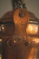 Primitive Large French Copper Tea Kettle Old Country Piece Brevete Lf 4 Primitives photo 10
