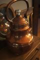 Primitive Large French Copper Tea Kettle Old Country Piece Brevete Lf 4 Primitives photo 5
