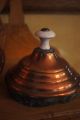 Primitive Large French Copper Tea Kettle Old Country Piece Brevete Lf 4 Primitives photo 8