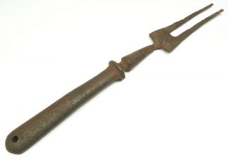 Antique Renaissance Iron Fork photo