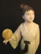 Vintage Mid Century Oriental Chinese Mud Mudd Lady Porcelain Figurine Not Export Men, Women & Children photo 1