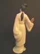Vintage Mid Century Oriental Chinese Mud Mudd Lady Porcelain Figurine Not Export Men, Women & Children photo 2