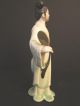 Vintage Mid Century Oriental Chinese Mud Mudd Lady Porcelain Figurine Not Export Men, Women & Children photo 3