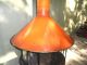 Retro Mid Century Modern Burnt Orange Carousel Freestanding Cone Fireplace Malm Mid-Century Modernism photo 3