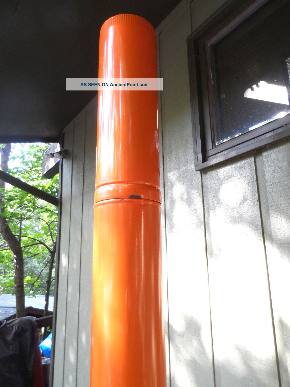 Retro Mid Century Modern Burnt Orange Carousel Freestanding Cone Retro Mid Century Modern Burnt Orange Carousel Freestanding Cone Fireplace Malm