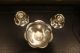 Tiffany & Co 3pc Sterling Silver Petal Center Piece Set 1 Bowl & 2 Candlesticks Bowls photo 2