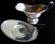 Vintage Serving Apollo Silver Plate Sauce Gravy Boat & Underplate 2piece Set Sauce Boats photo 2