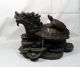 A279 Vintage Chinese Bronze Money Dragon Statue Dragons photo 1