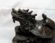 A279 Vintage Chinese Bronze Money Dragon Statue Dragons photo 2